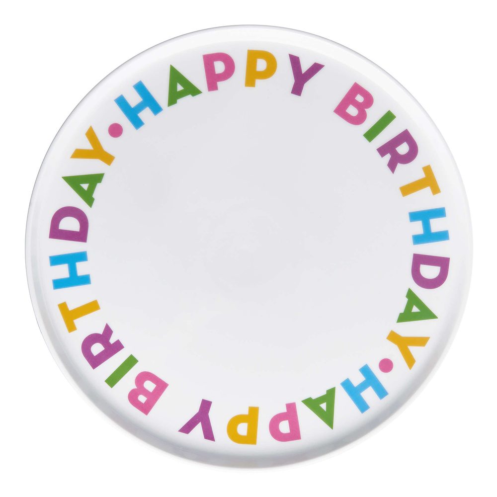Fotografie HAPPY BIRTHDAY Talíř na dort 32 cm - mix
