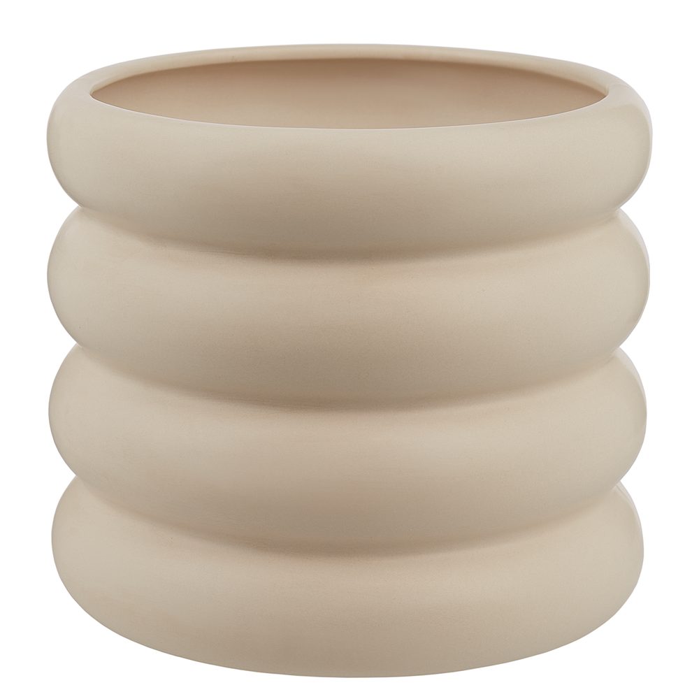 HOOP Květináč 18 cm - béžová