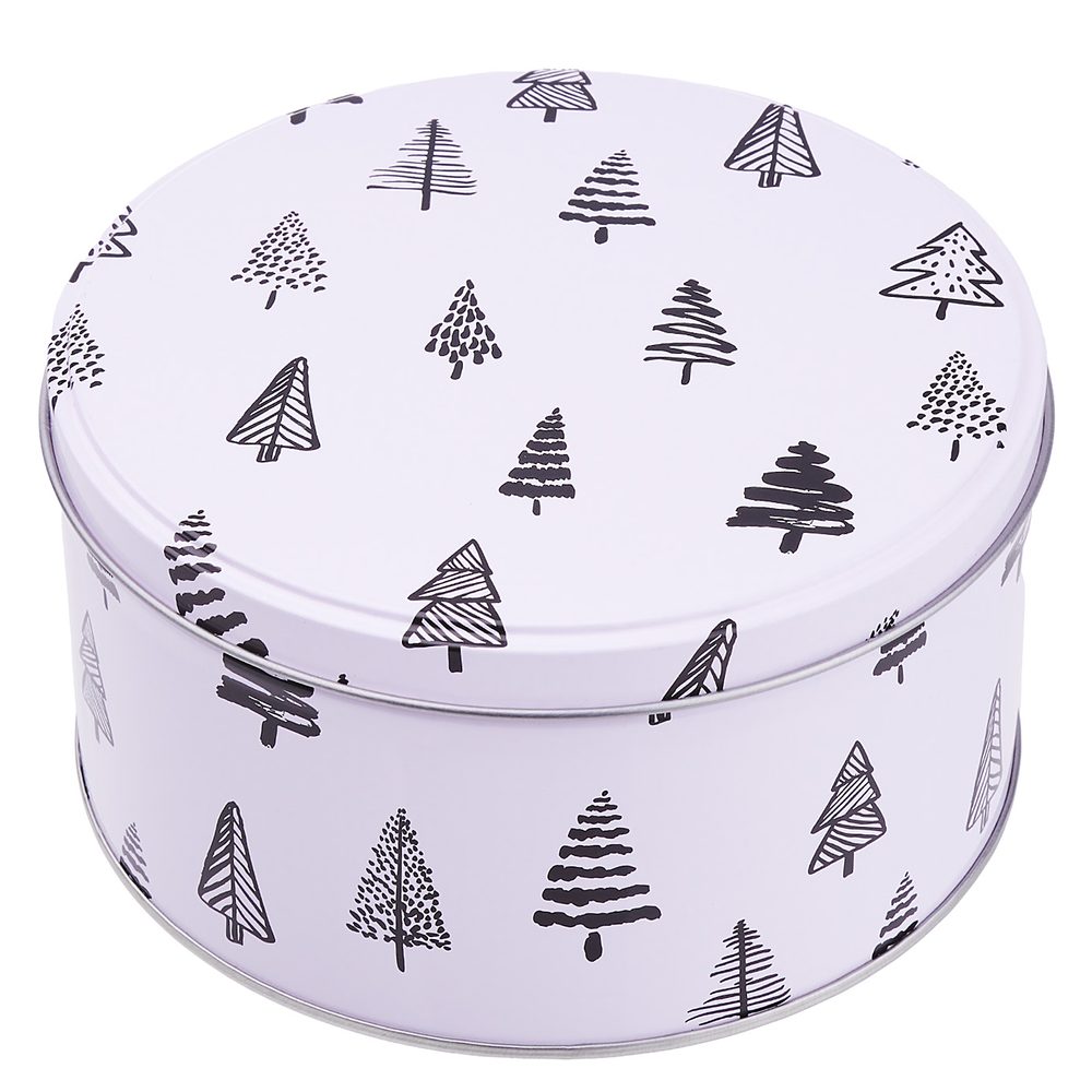 COOKIE JAR Dóza kulatá jedličky 13,5 cm