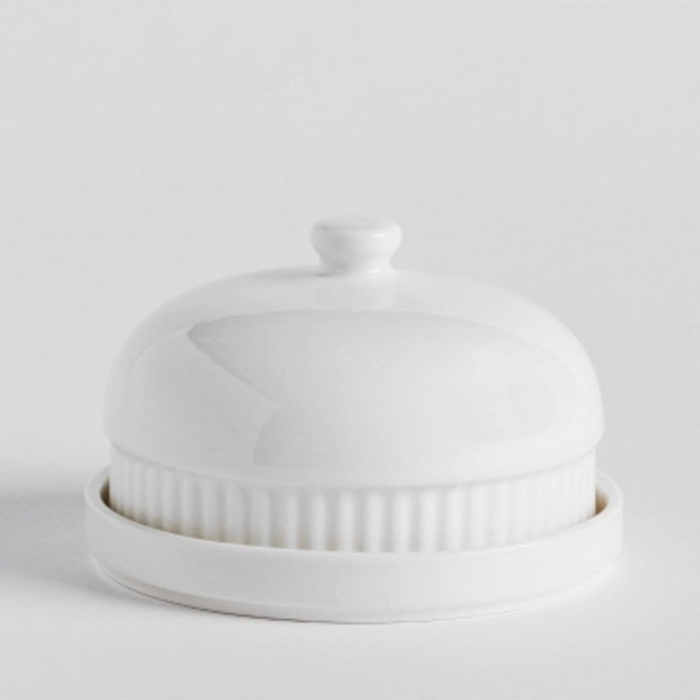 Fotografie HOME & YOU Mini dóza na máslo 8 cm - bílá