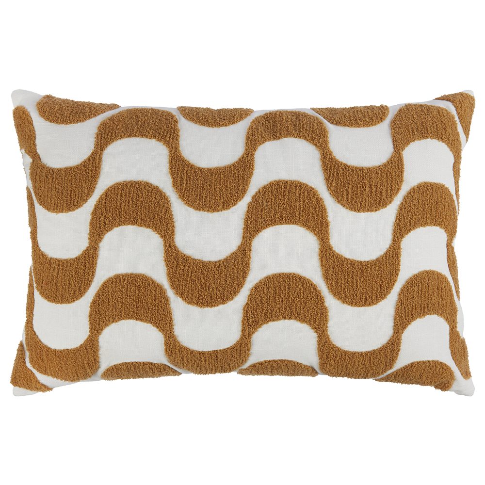 GROOVY Polštář 40 x 60 cm - hnědá