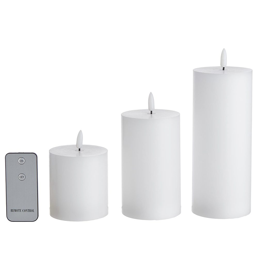 NORDIC LIGHT LED Svíčky 3 ks - bílá (obrázek 8)