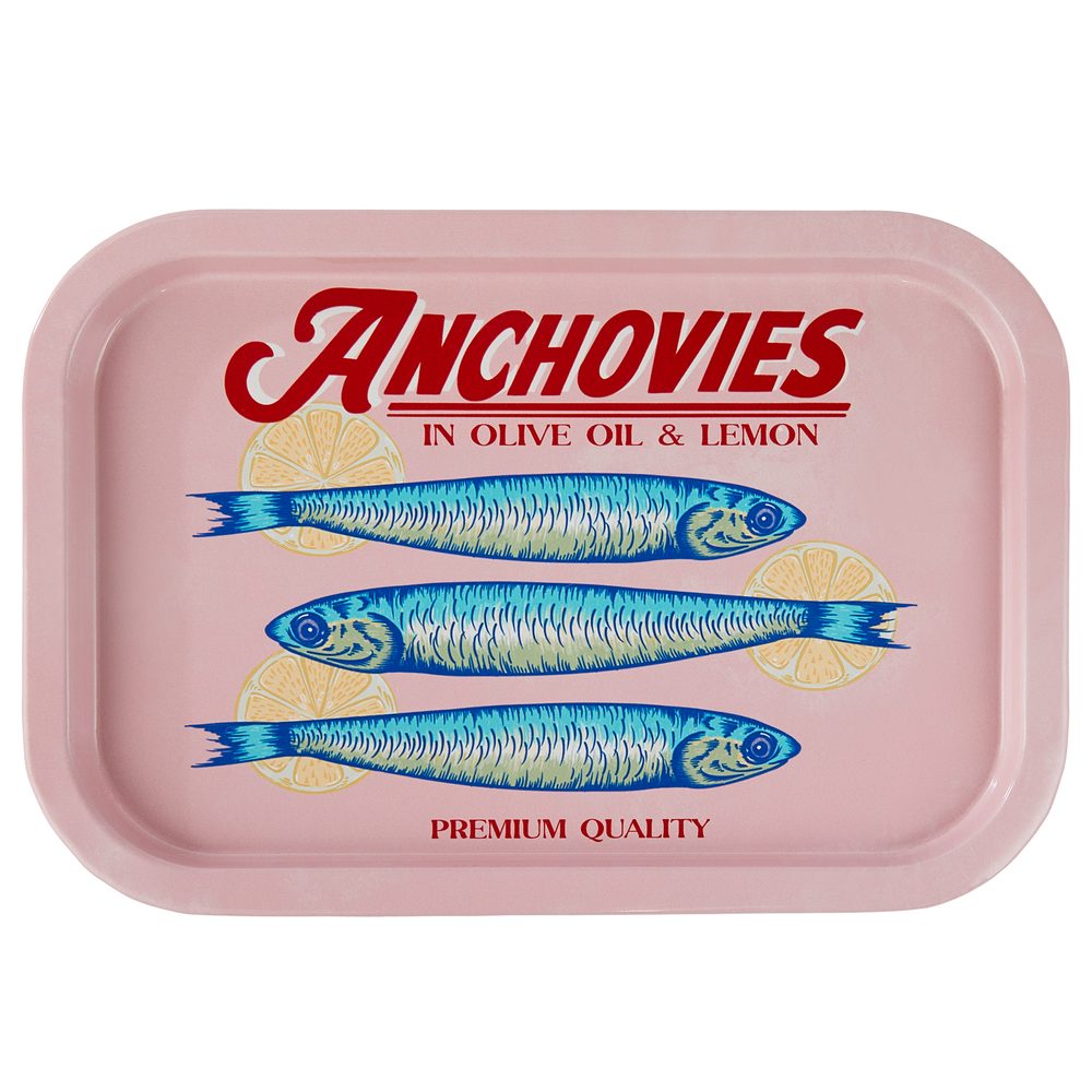 Levně ANCHOVIES Podnos 20 x 30 cm - růžová