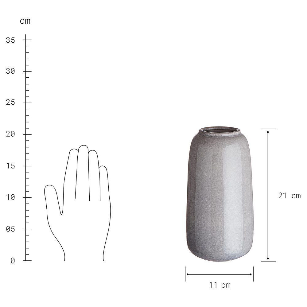 LOU Váza 20 cm - šedá (obrázek 3)