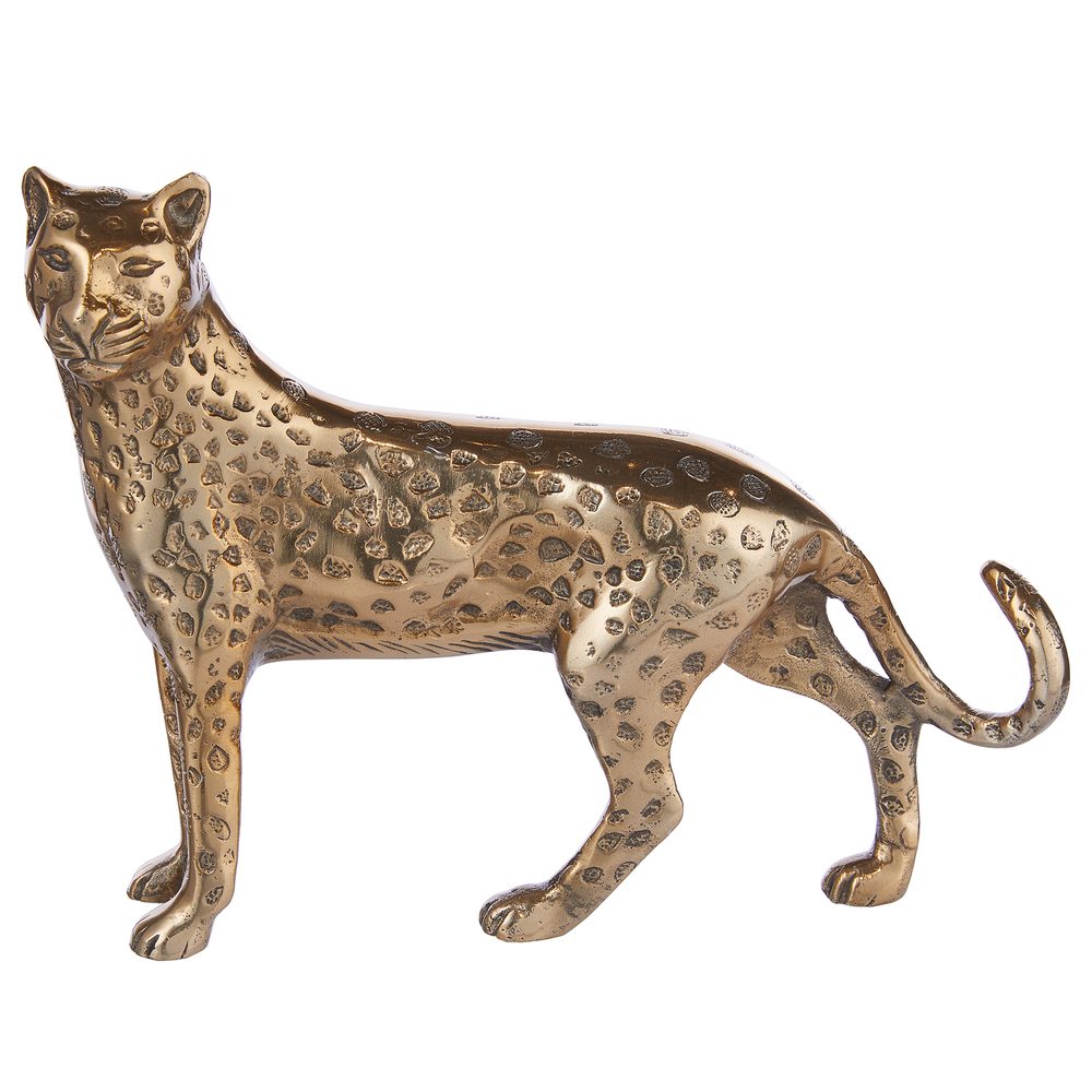 GOLDEN NATURE Dekorační leopard