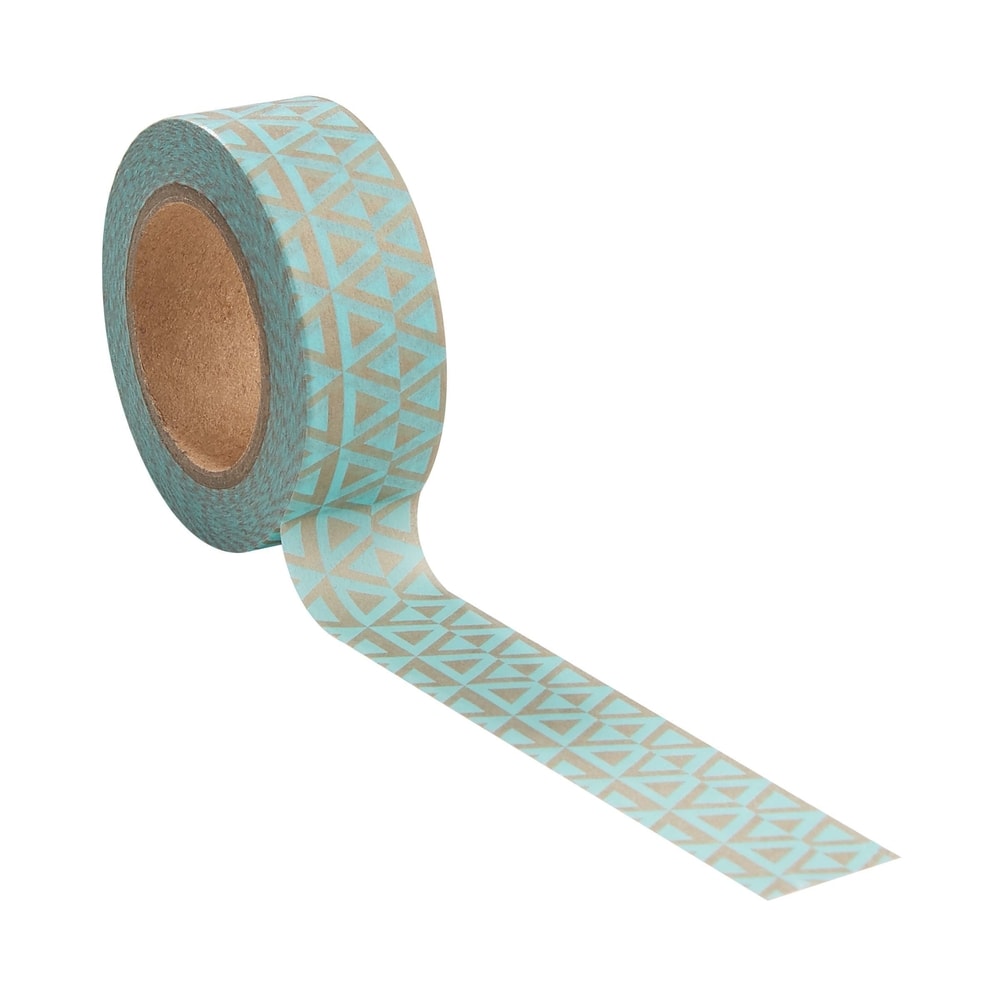 TAPE Lepicí páska geometrický vzor - tyrkysová