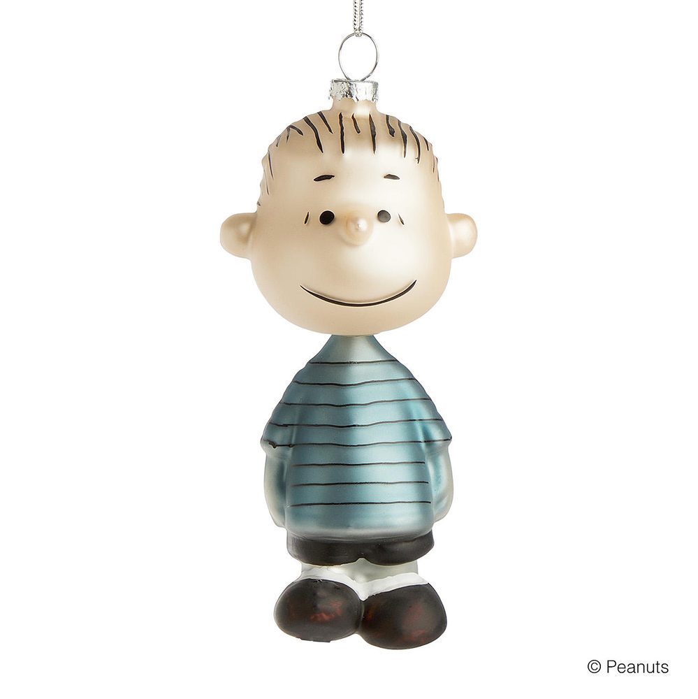 Fotografie PEANUTS Skleněná ozdoba figurka Linus