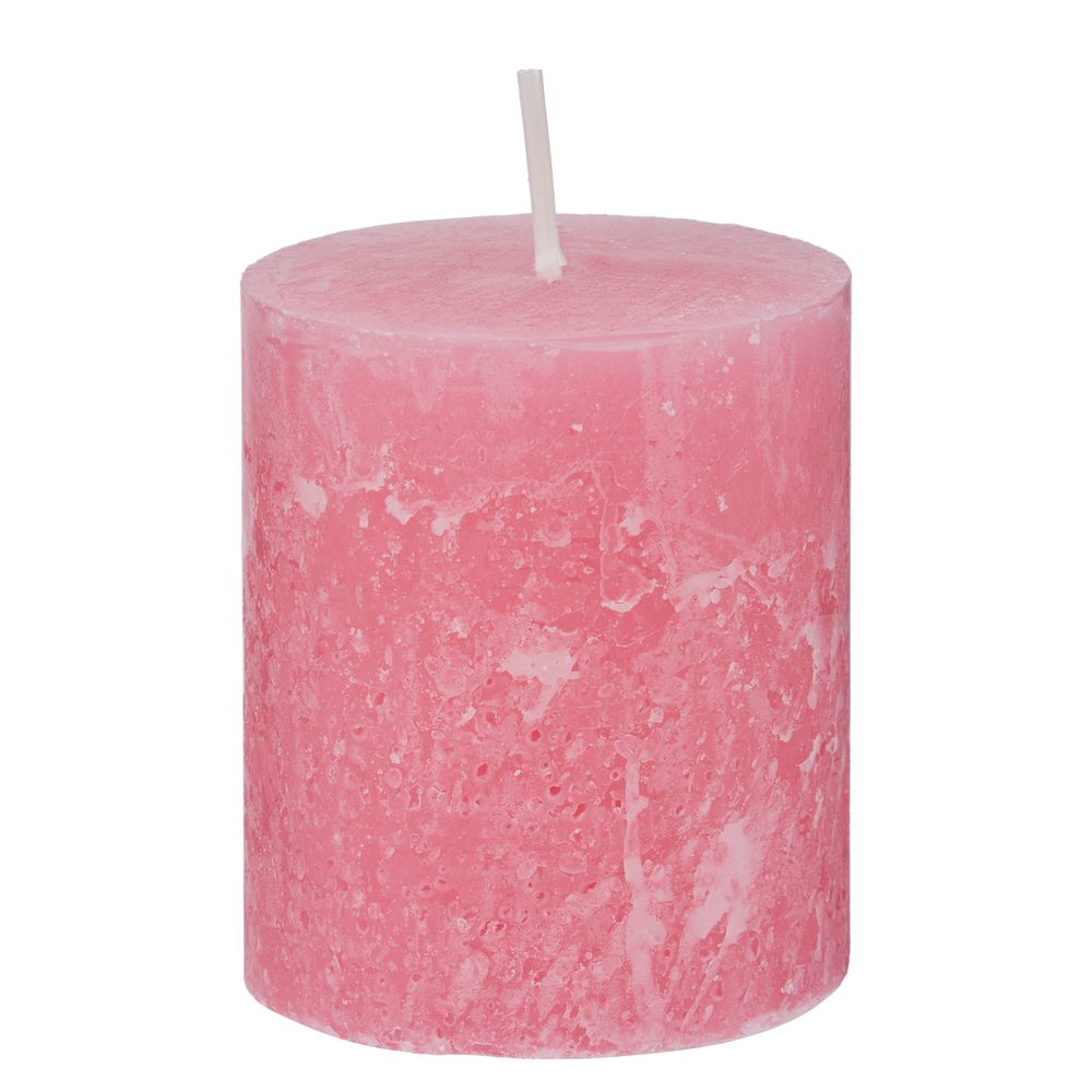 RUSTIC Svíčka 8 cm - růžová