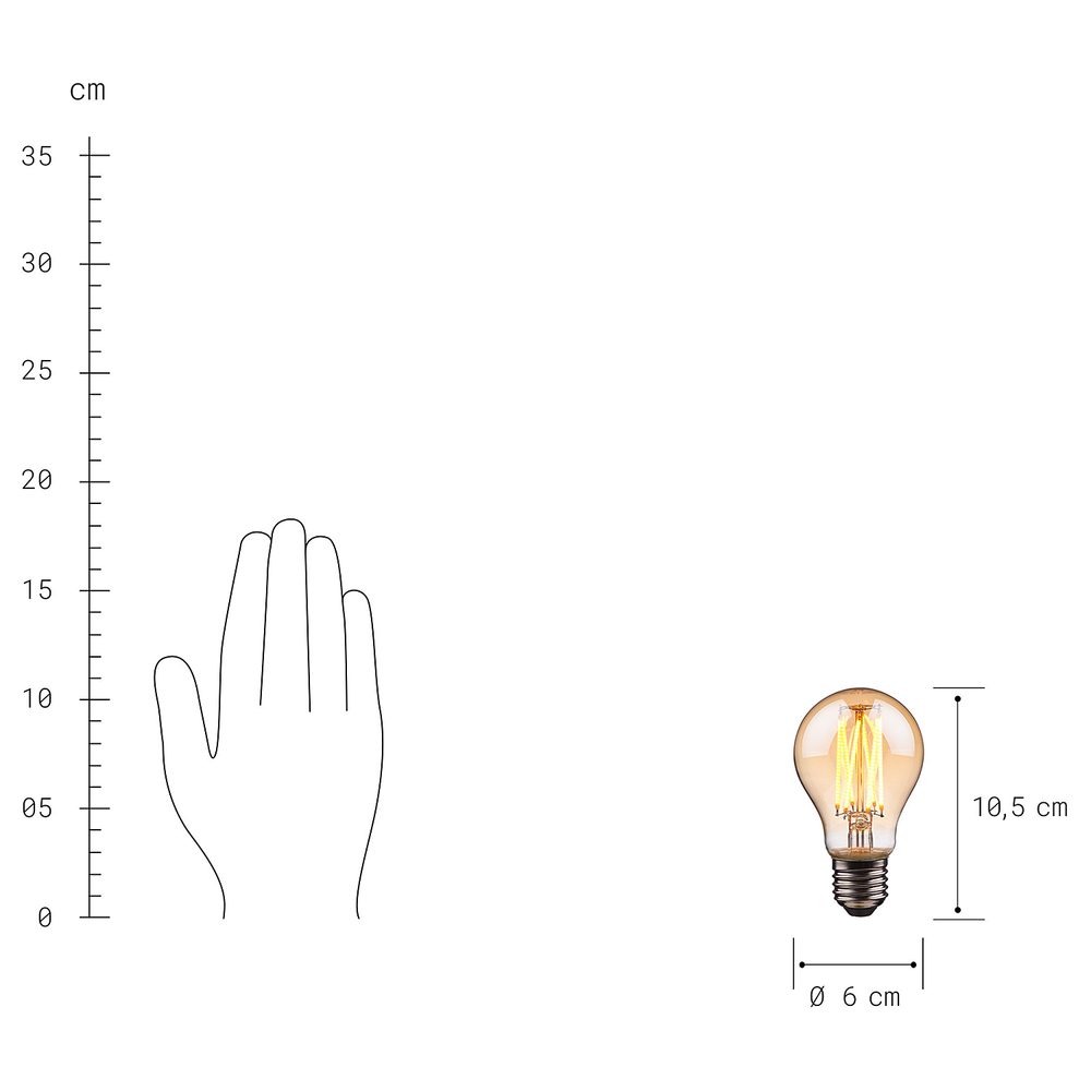 BRIGHT LIGHT LED Dekorační žárovka A 60 (obrázek 3)