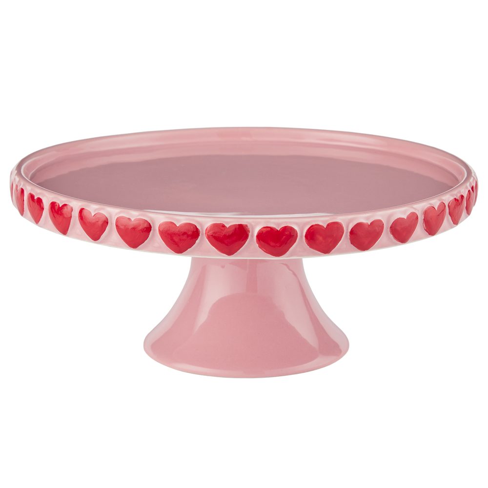 AMOUR Podnos na dort 25 cm - růžová