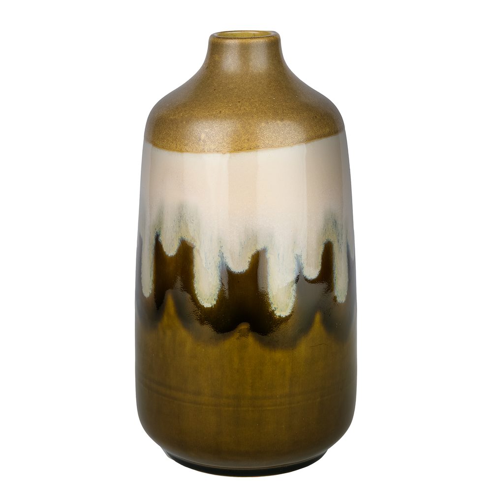SEVENTIES Váza 25 cm - hnědá
