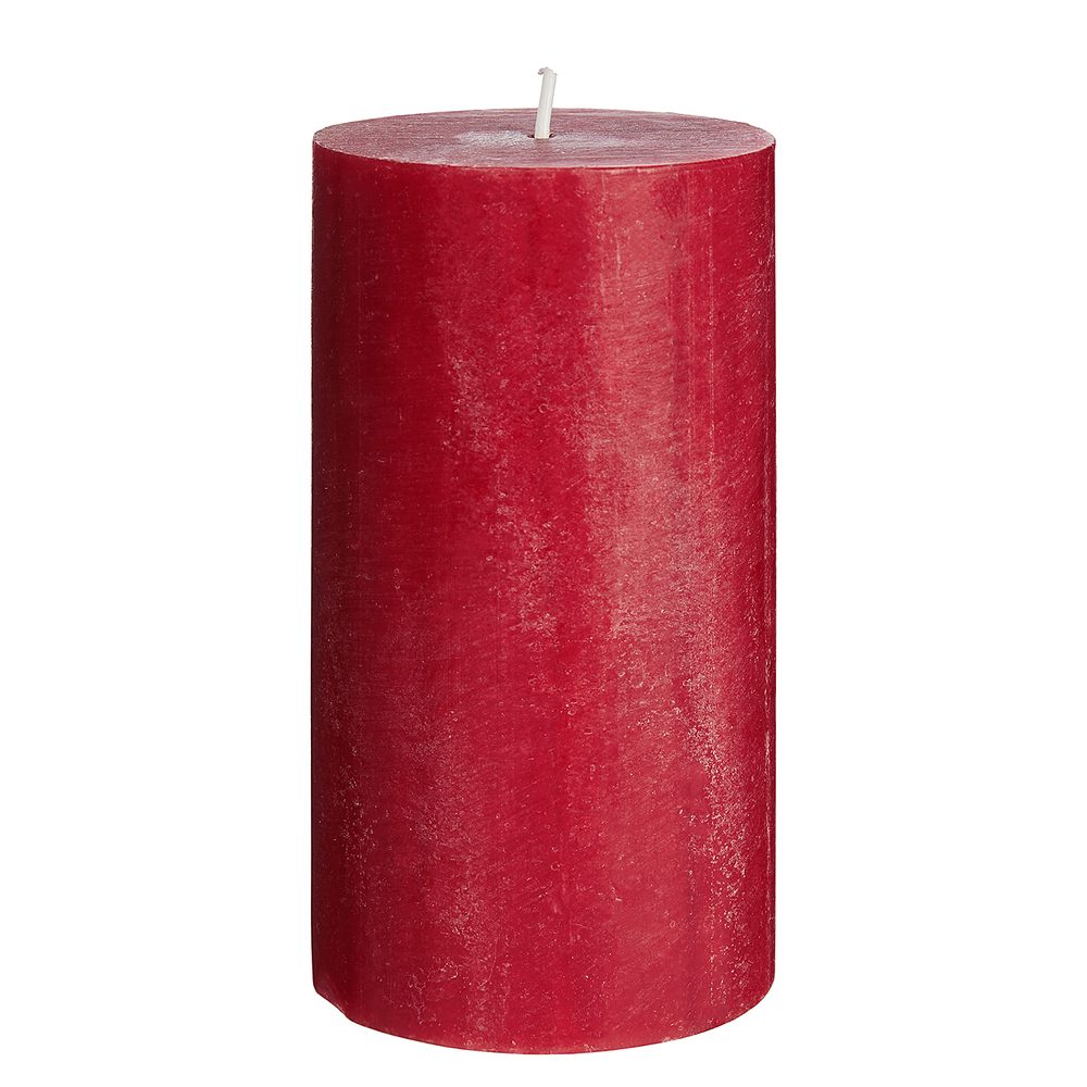 RUSTIC Svíčka 13 cm - červená