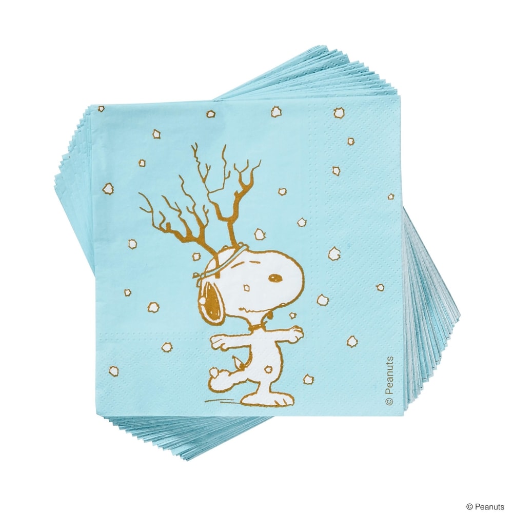 PEANUTS Papírové ubrousky Snoopy Frosty 20 ks