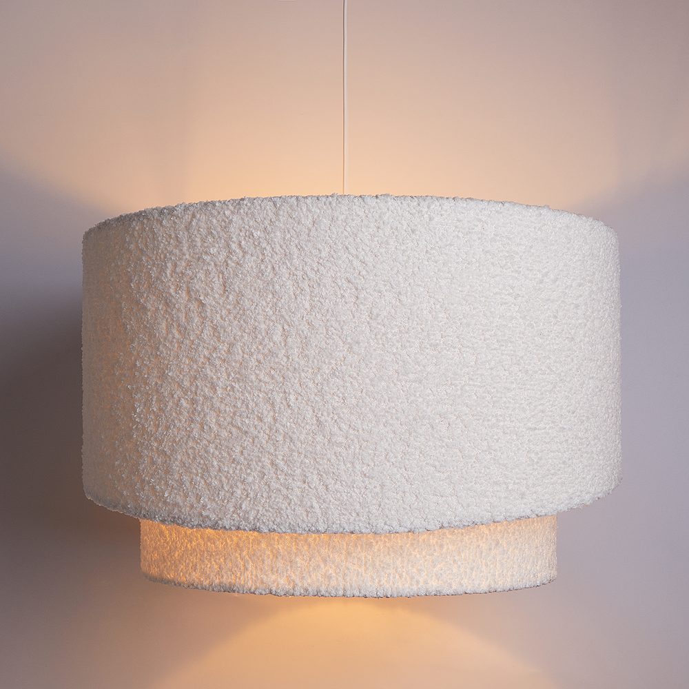 FONISSI Závěsná lampa buklé - bílá