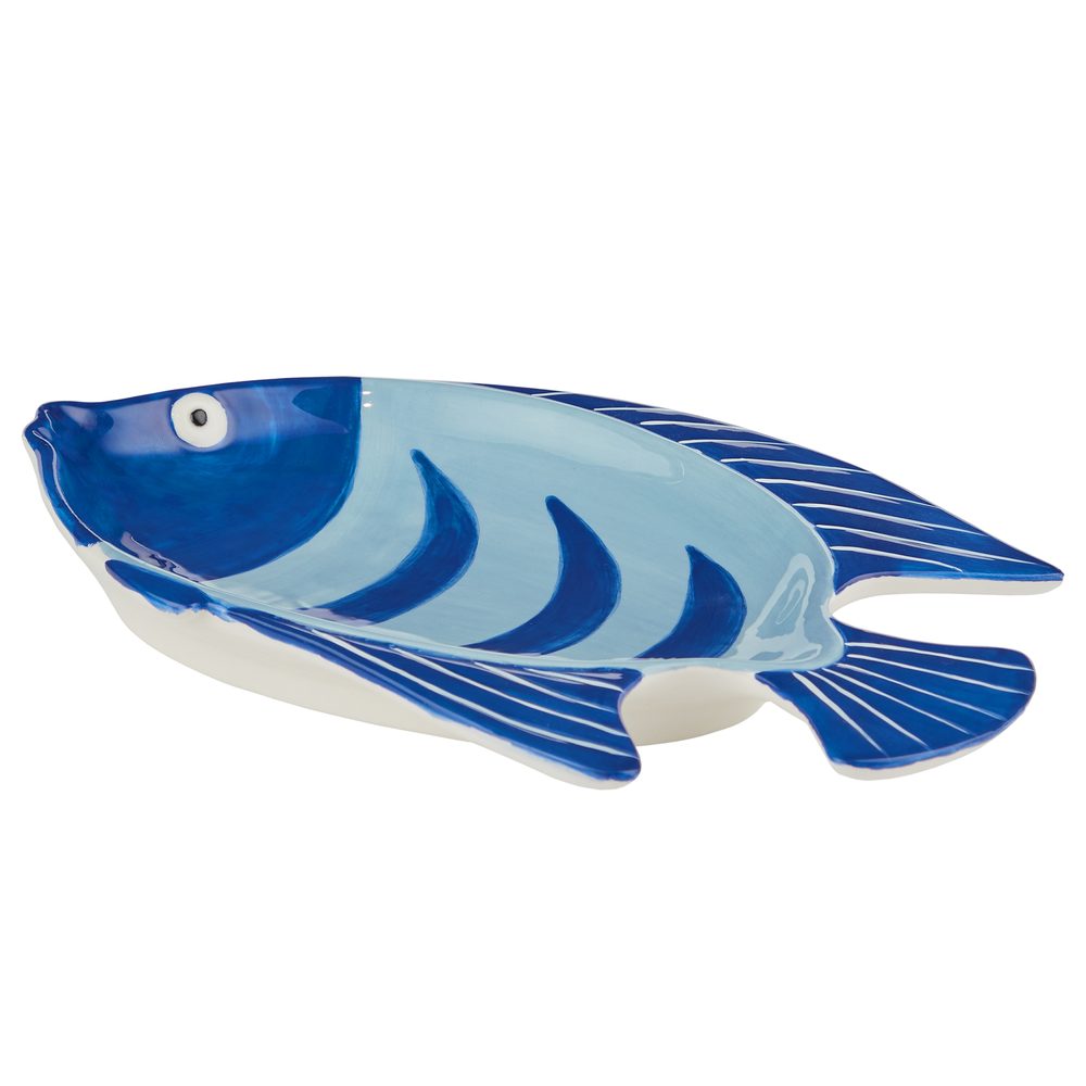 Levně TAVERNA Talíř ryba 23 cm - modrá