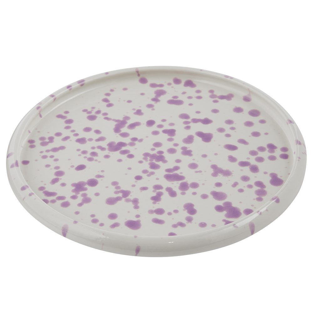 BOOGY SPLASH Snídaňový talíř 21 cm - fialová