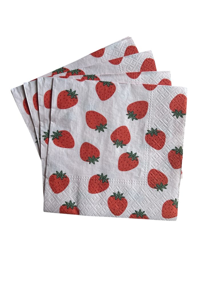 APRÈS Papírové ubrousky jahody