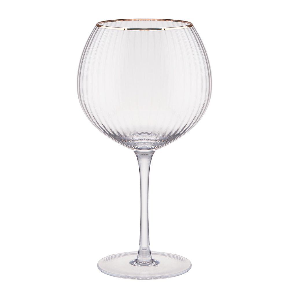 GOLDEN TWENTIES Sklenice na gin se zlatým okrajem 650 ml