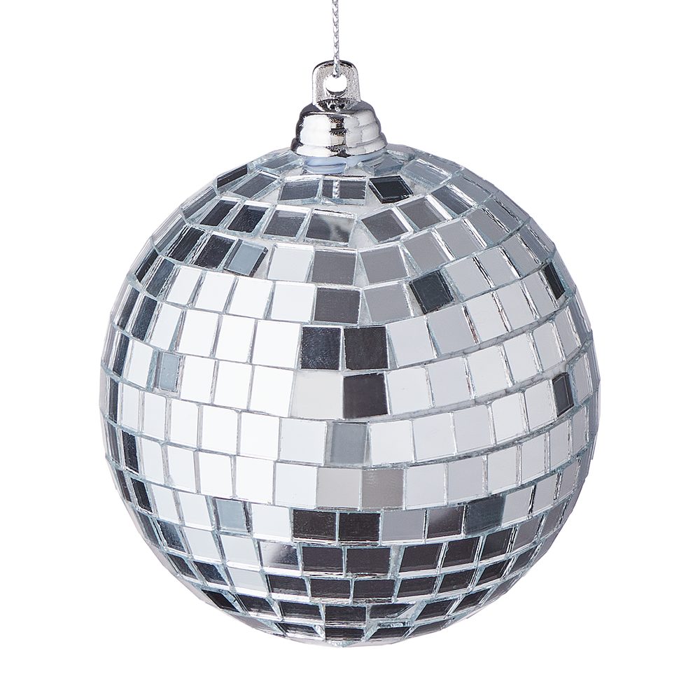 HANG ON Koule 8 cm - stříbrná