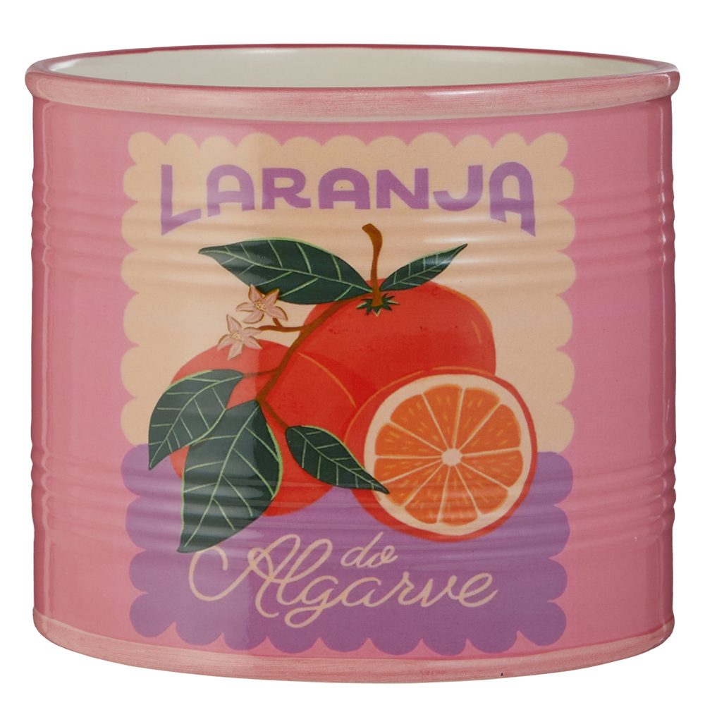 Levně TIN Květináč pomeranč 13 cm - oranžová
