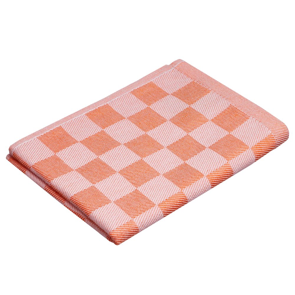 CHECKER STYLE Utěrka - oranžová