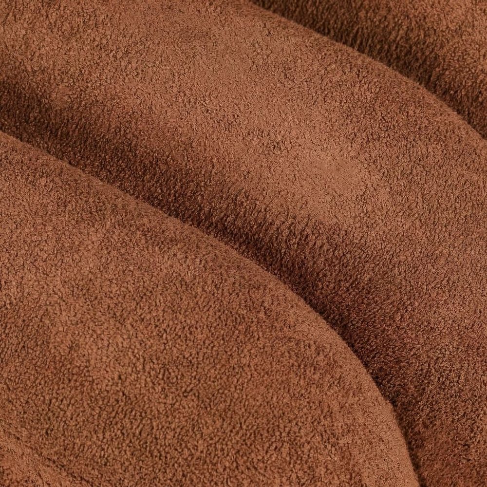 CHENILLE Taburet plyšový 40 cm - terakota (obrázek 5)