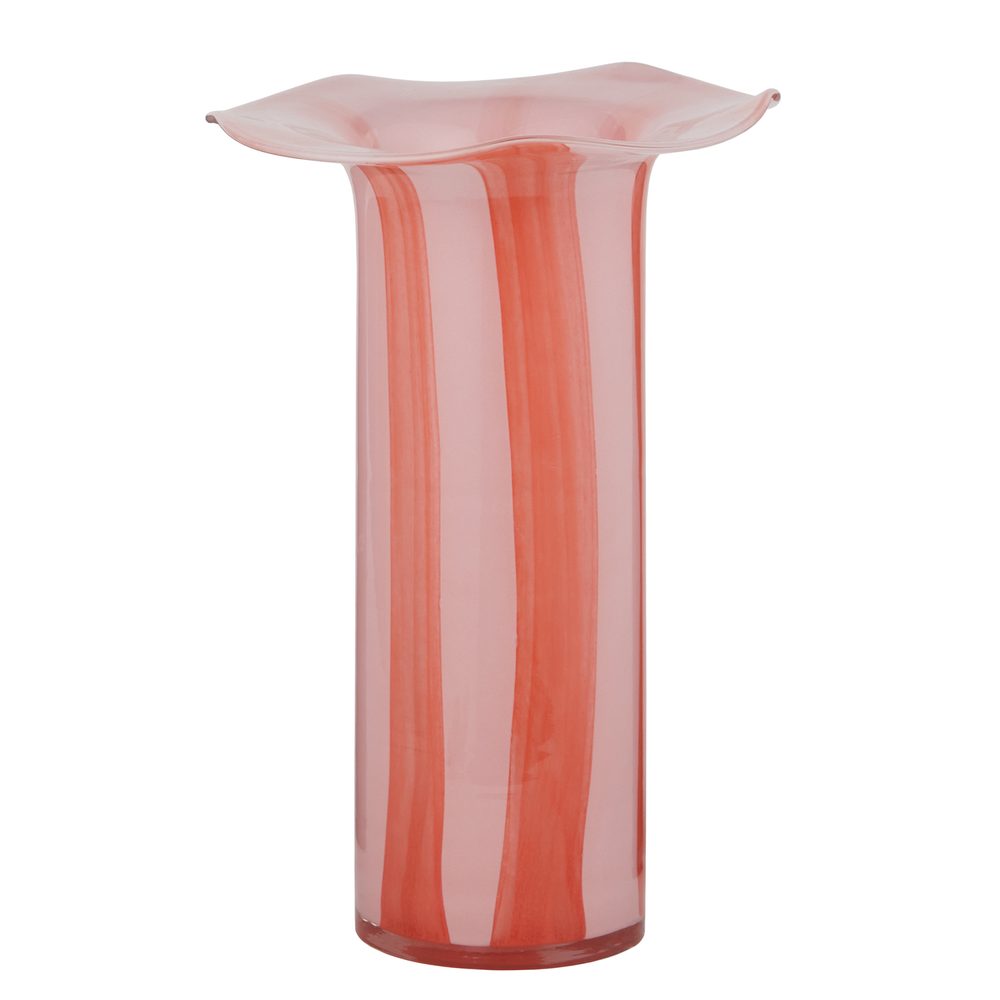 GLORY Váza 30 cm - růžová/červená