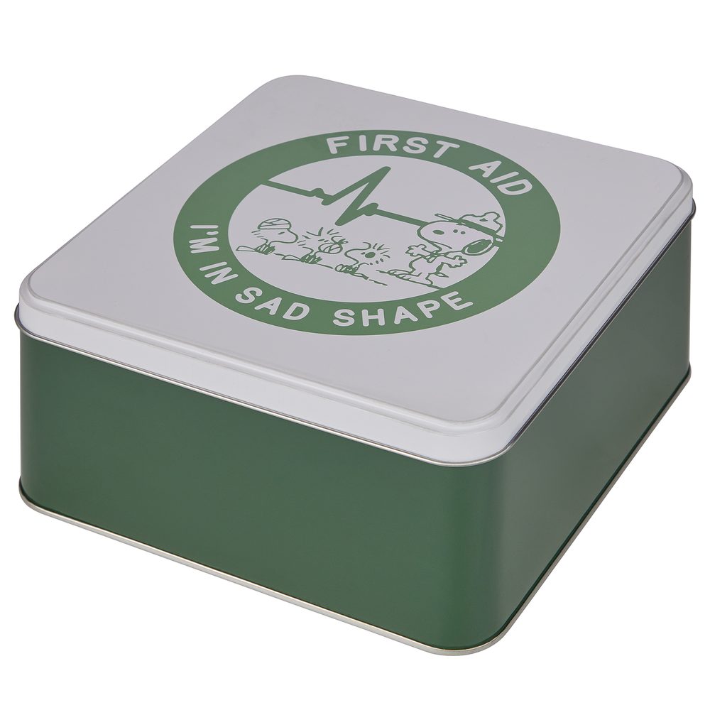 PEANUTS Dóza First Aid - zelená