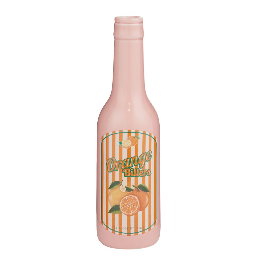 Levně BEVERAGE Váza lahev 20 cm - růžová