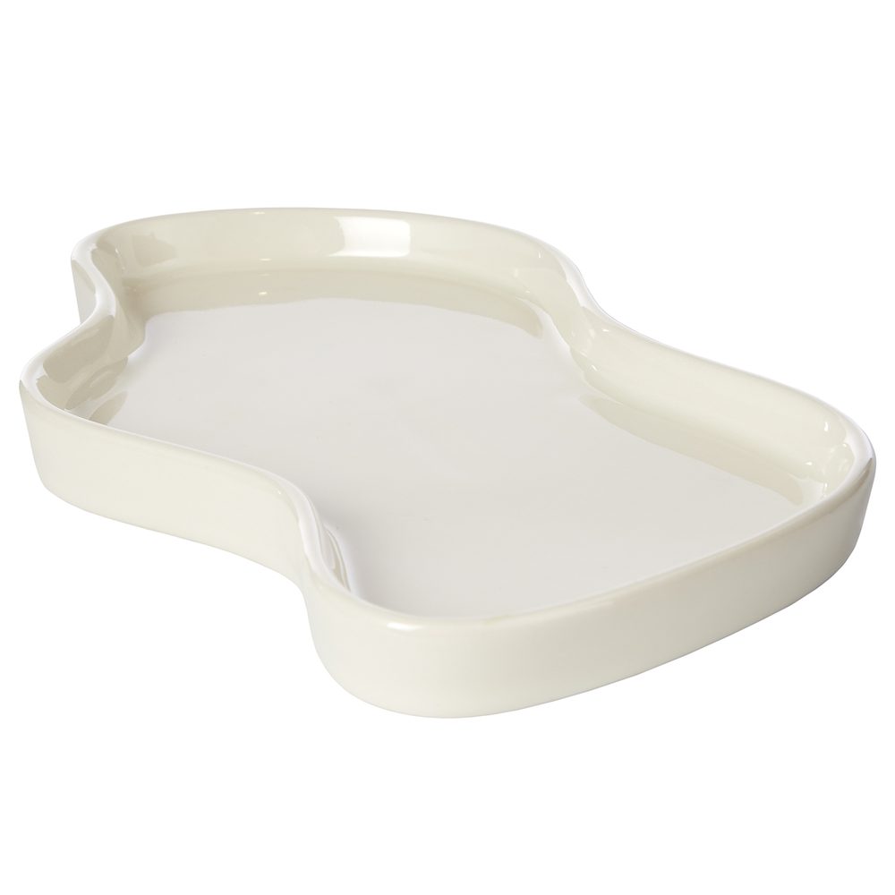 Fotografie SHADE Dekorační talíř 27 cm - béžová