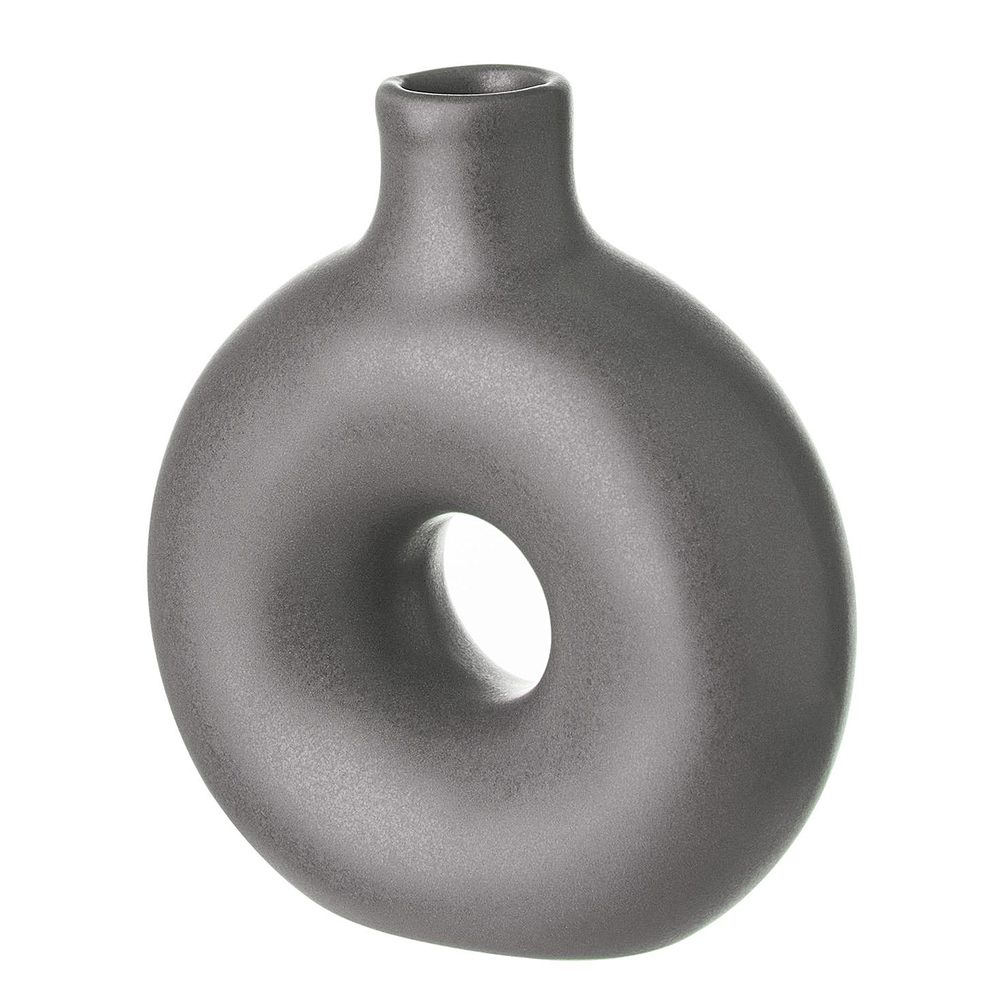 LOOPY Mini váza 10 cm - tm. šedá