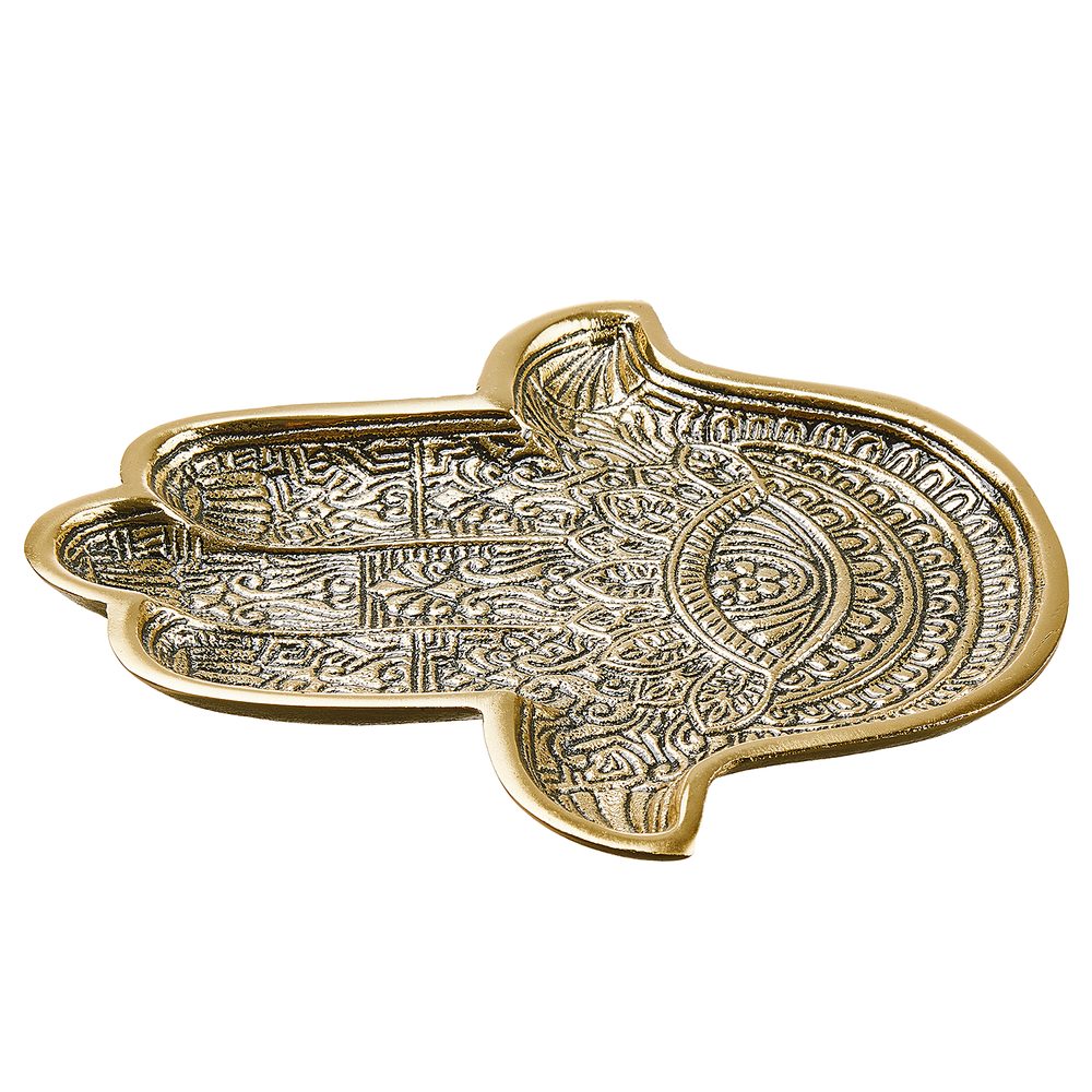HAMSA Dekorační podnos 20 cm - zlatá (obrázek 4)
