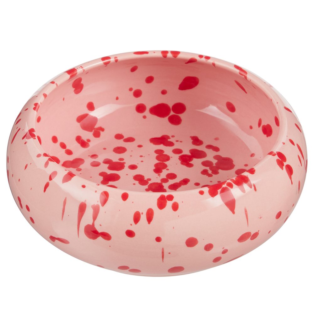 BOOGY SPLASH Miska 16 cm - červená/růžová