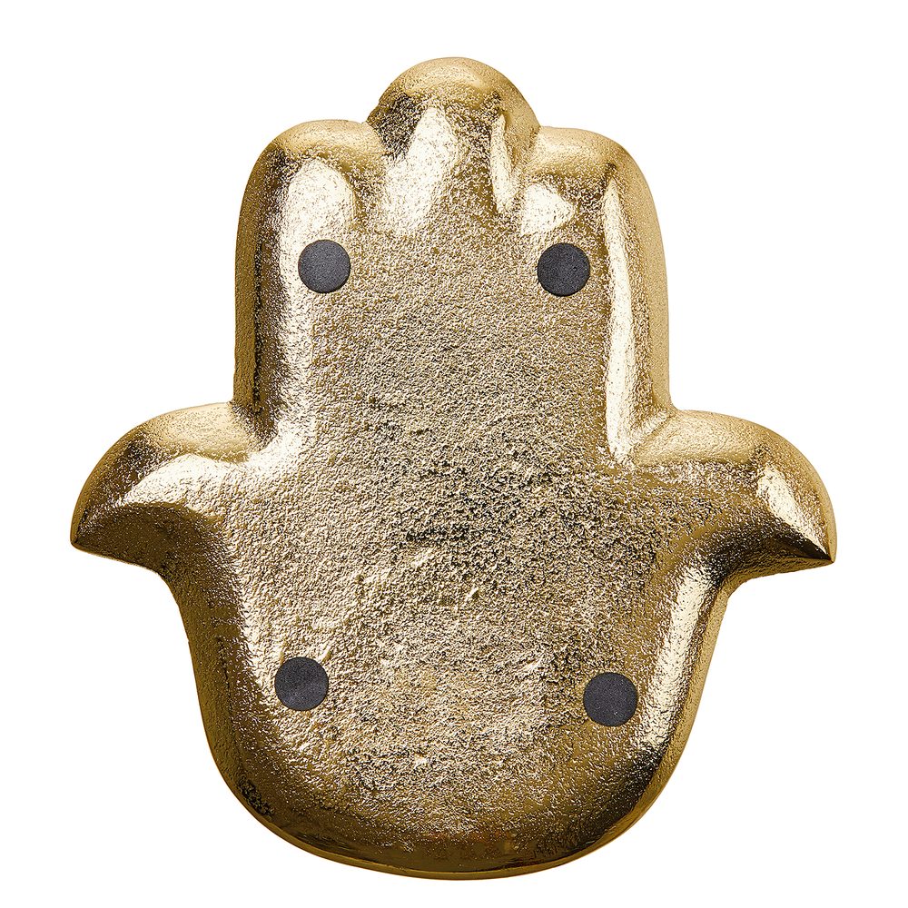 HAMSA Dekorační podnos 20 cm - zlatá (obrázek 3)