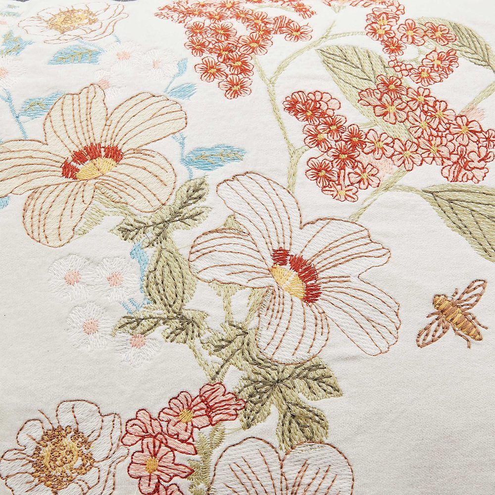 COTTON VELVET Polštář květiny 60 x 40 cm (obrázek 3)