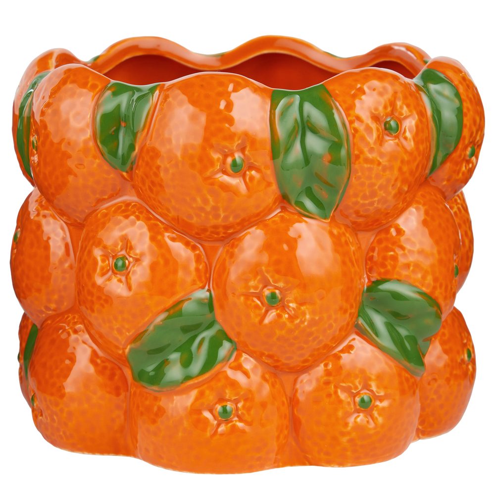 Levně NARANJA Květináč 18 cm - oranžová