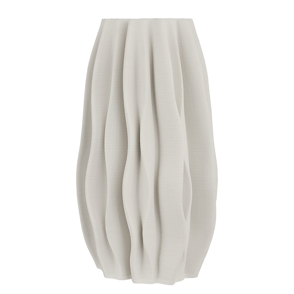 VISION Váza s 3D tiskem 30 cm - bílá