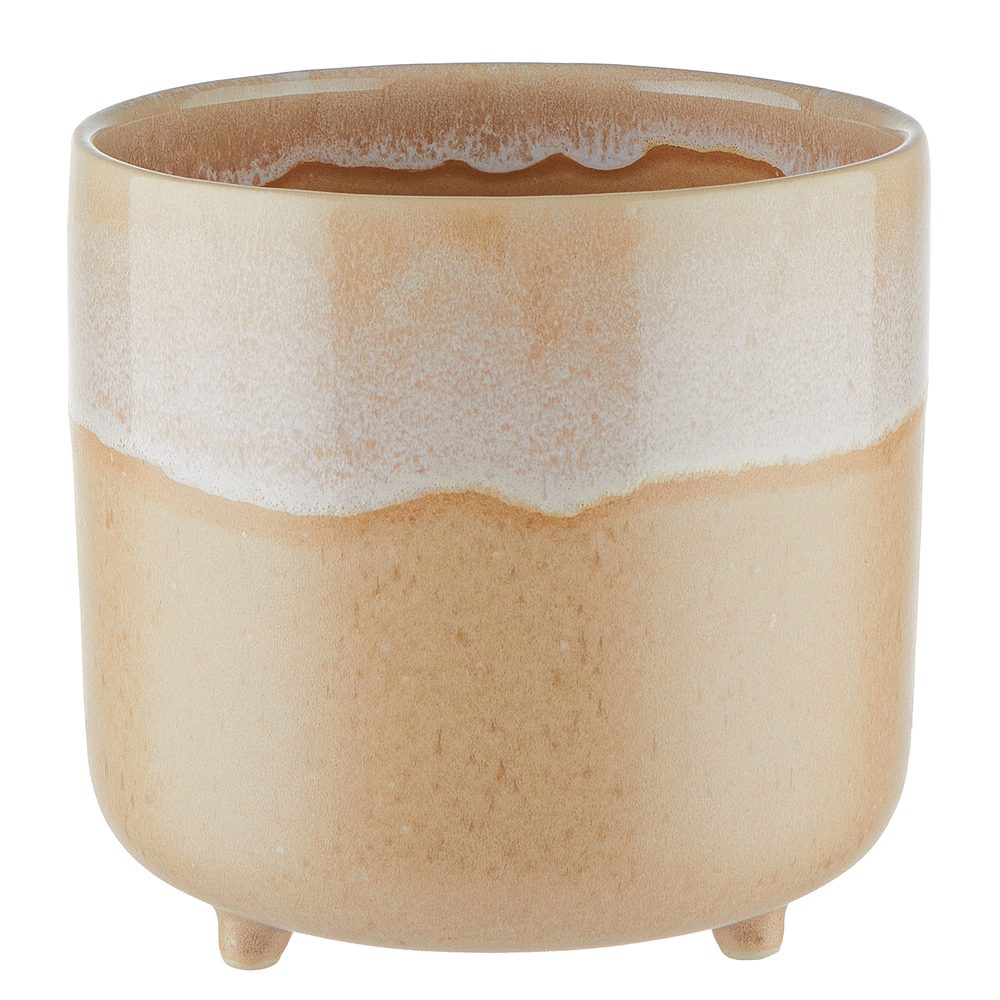 TIDE Květináč s podstavcem 14 cm - béžová