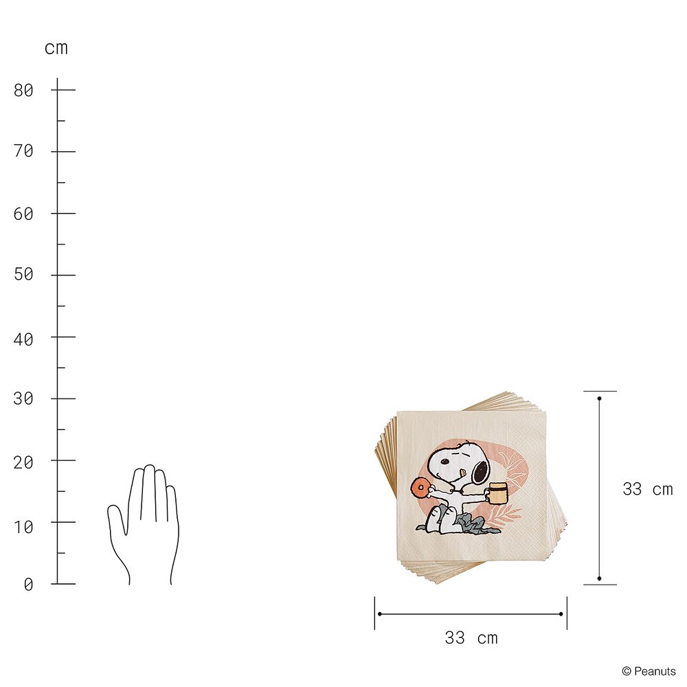 PEANUTS Papírové ubrousky Snoopy si užívá (obrázek 3)