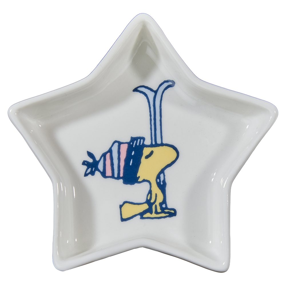 PEANUTS Talířek na šperky hvězda Woodstock a lyže 10 cm
