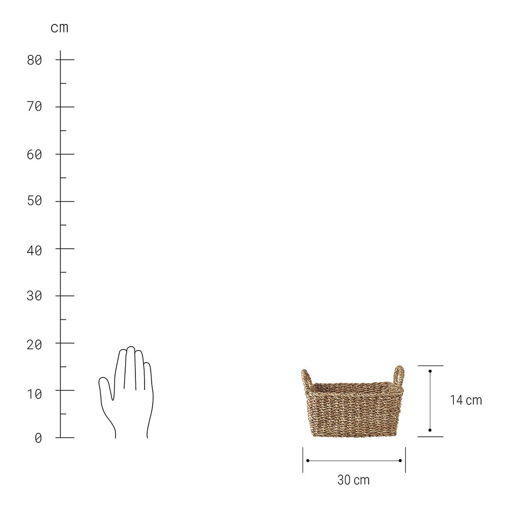 ERLA Úložný košík hranatý 30 cm (obrázek 8)