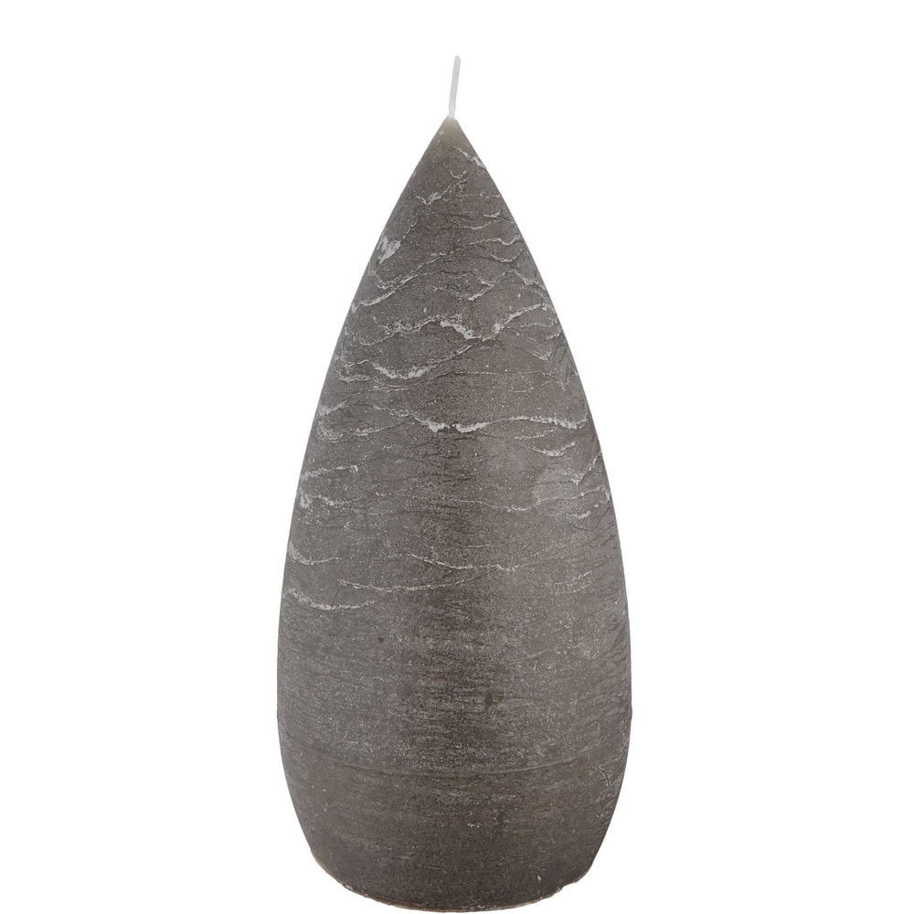 FLAME Svíčka 28 cm - šedohnědá