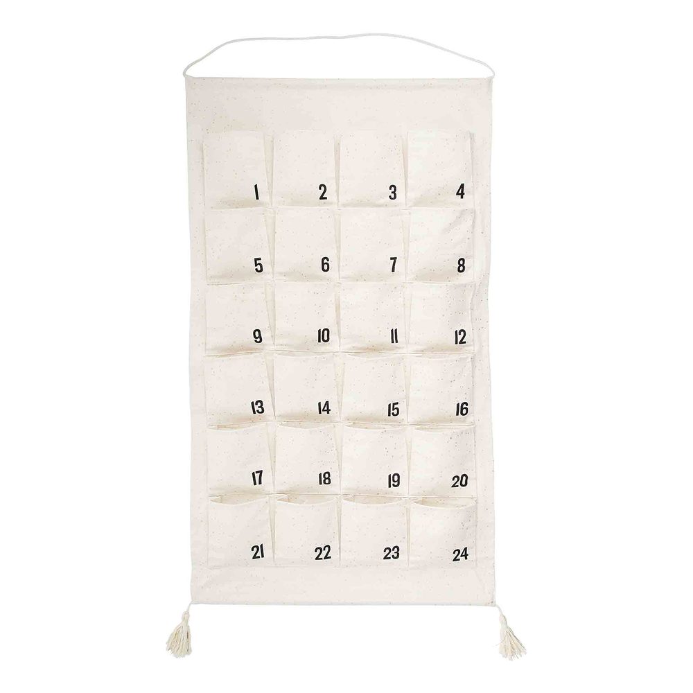 SANTA IS COMING Adventní kalendář se střapci