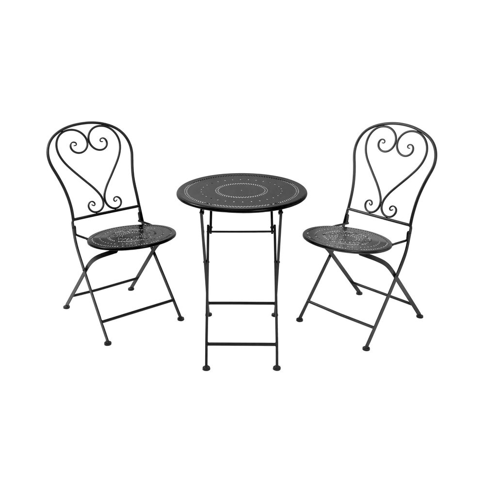 Fotografie BOVERY Balkónový set nábytku pro 2 osoby - černá A1:P43024