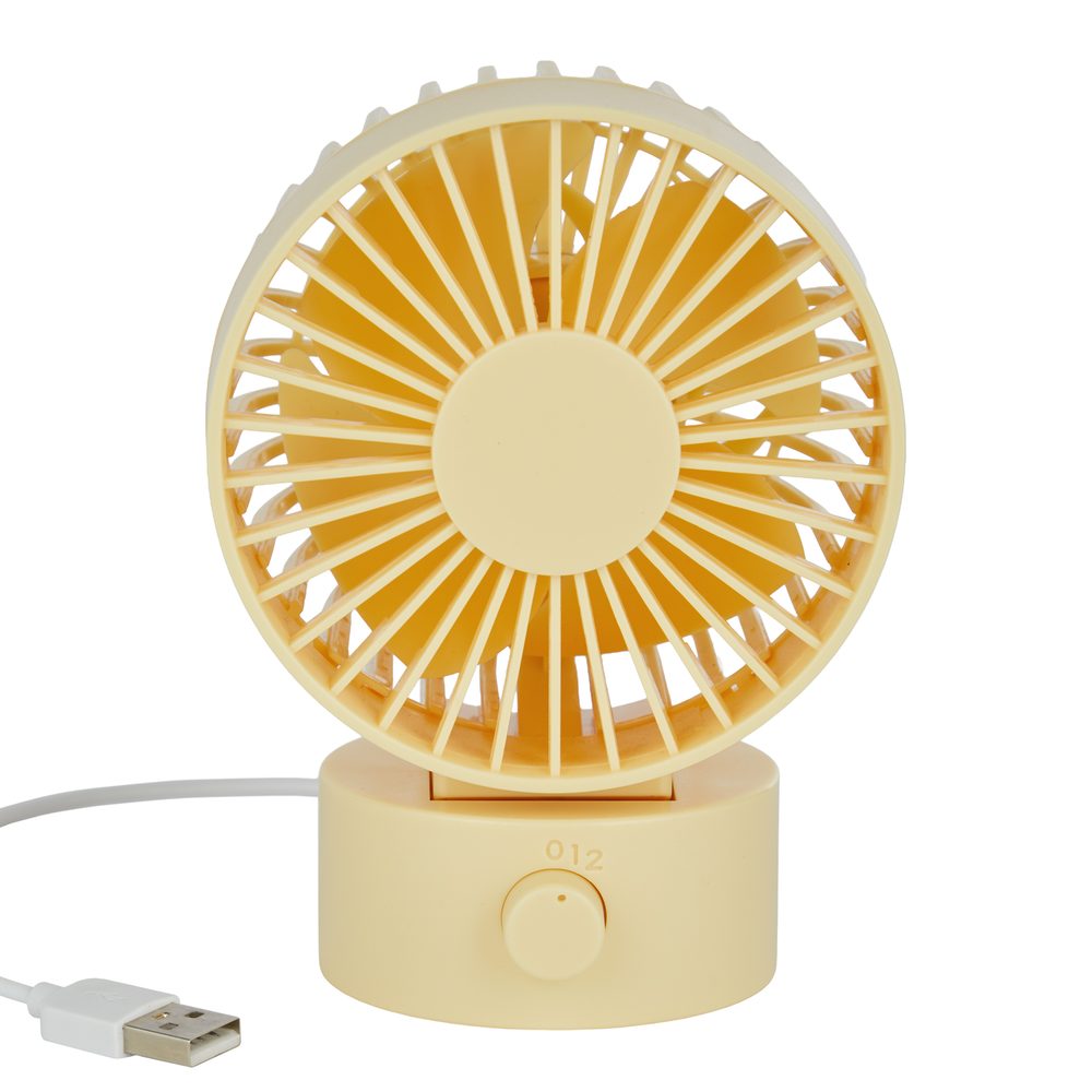 AIR WAVE Mini větrák s USB připojením - žlutá (obrázek 3)