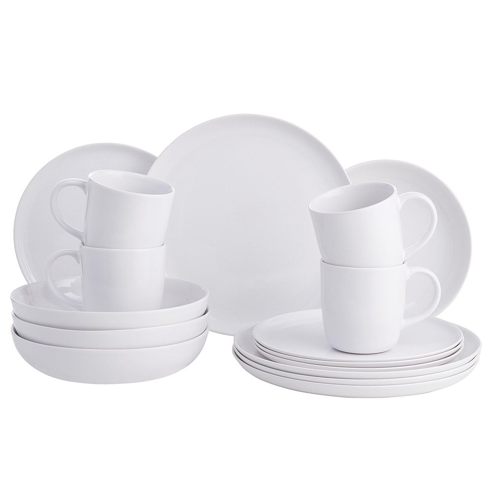 NATIVE Sada nádobí 16 ks - bílá