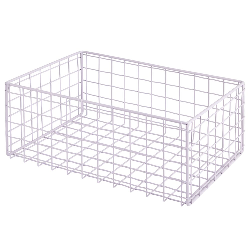 Levně DEPOSIT Úložný kovový koš 30 x 20 cm - sv. fialová