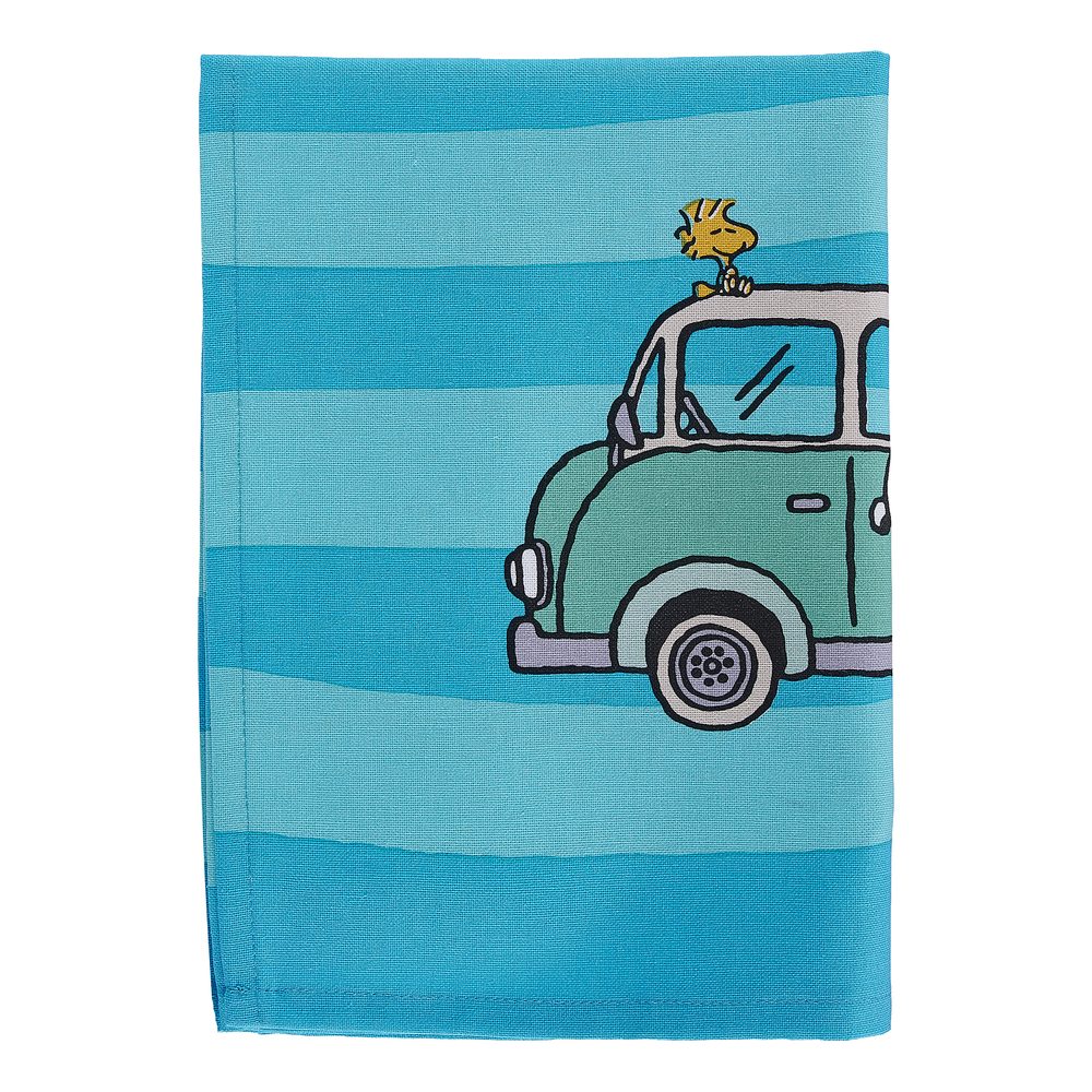 PEANUTS Utěrka Snoopy a autobus - modrá/tyrkysová (obrázek 3)