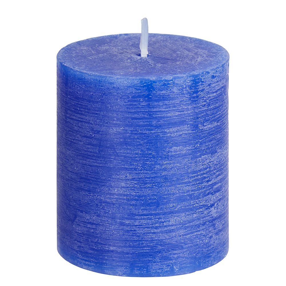 RUSTIC Svíčka 8 cm - modrá