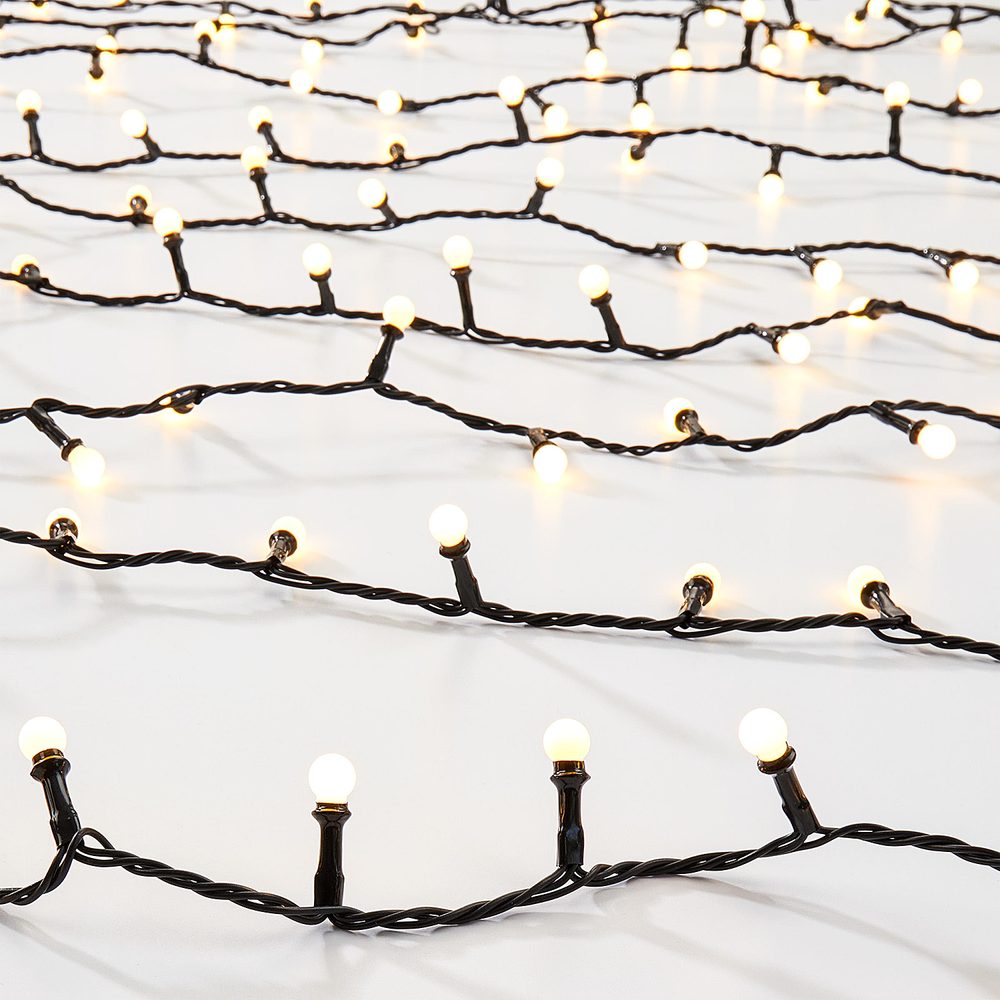 WHITE BULBS Světelný řetěz venkovní mini žárovky 200 světel (obrázek 3)